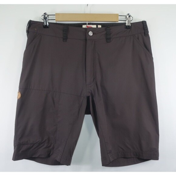 Fjallraven Abisko Lite Shorts Reg. Fit Mid Waist Gray Size 33 34 Gorpcore Trek - Picture 2 of 11